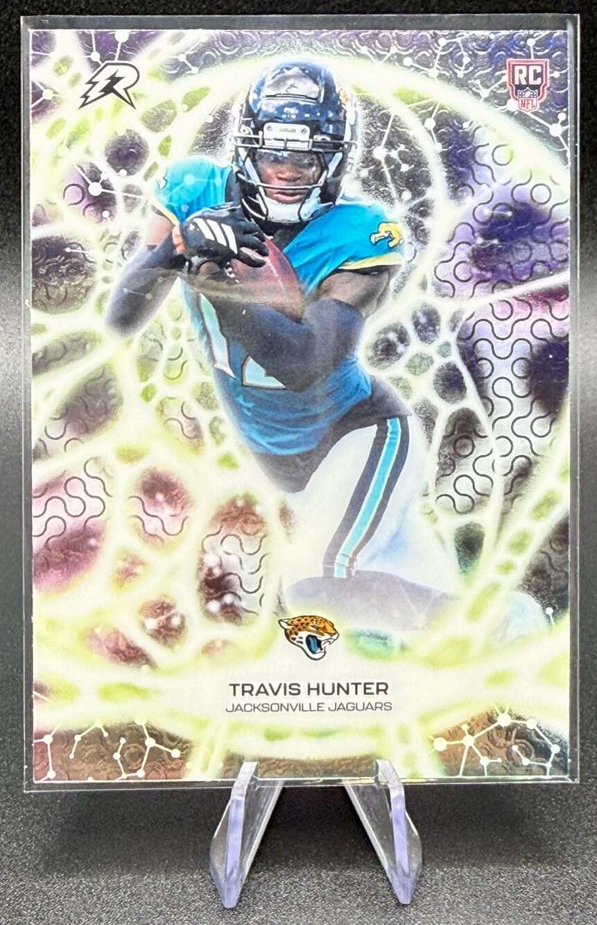 Travis Hunter 2025 Topps Resurgence Protonyx Rookie Card Jacksonville Jaguars